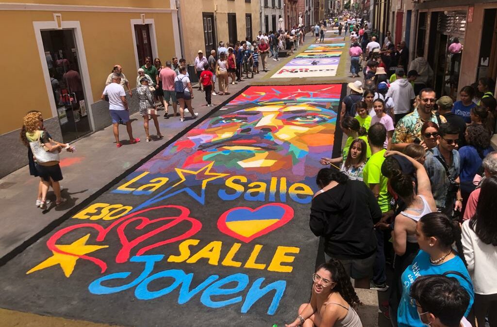 Alfombra Corpus Cristi en La Laguna